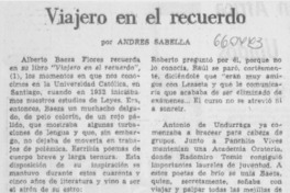 Viajero en el recuerdo