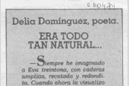 Era todo tan natural...