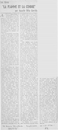 La Flamante et la cendre"