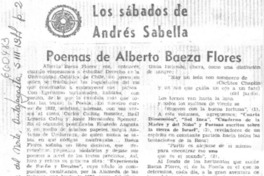 Poemas de Alberto Baeza Flores