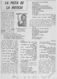 La pista de la noticia