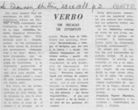 Verbo un pecado de juventud