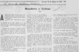 Hombres y letras VI