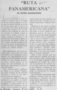 Ruta panamericana.