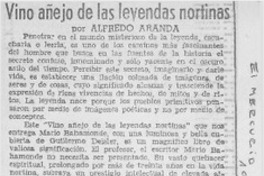 Vino añejo de las leyendas nortinas