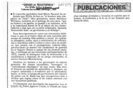 Desde la trastienda".  [artículo]