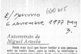 Autorretrato de Miguel Arteche.  [artículo]