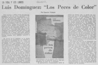 Luis Domínguez: "Los peces de color"