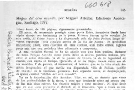 Reseñas  [artículo] Hugo Montes.