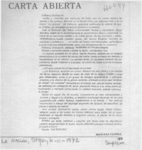 Carta abierta