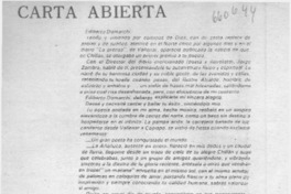 Carta abierta