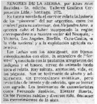 Señores de la sierra.