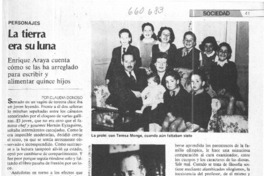 La tierra era su luna  [artículo] Claudia Donoso.