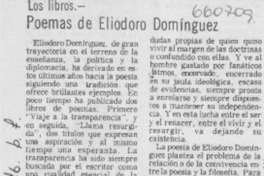 Poemas de Eliodoro Domínguez