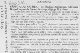 Canto a las madres.