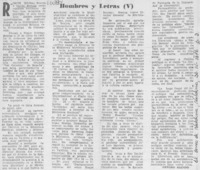 Hombres y letras