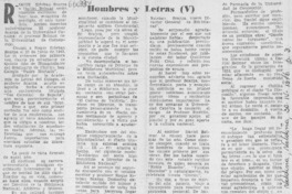 Hombres y letras