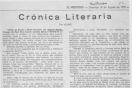 Visión de Ercilla y otros ensayos