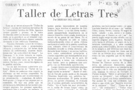 Taller de letras Tres