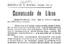 Conversando de libros.