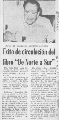 Exito de circulación del libro "De norte a sur".