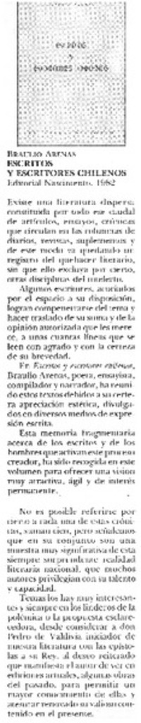 Escritos y escritores chilenos