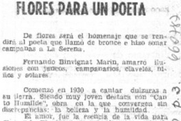Flores para un poeta