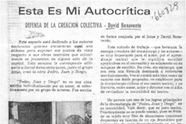 Esta es mi autocrítica.  [artículo]