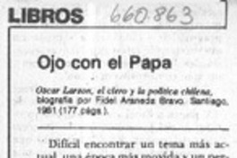 Ojo con el Papa  [artículo] G. B.