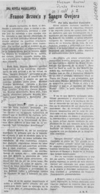 Franco Brzovic y sangre ovejera