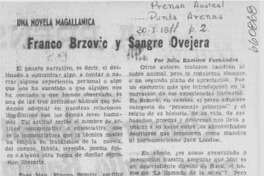 Franco Brzovic y sangre ovejera