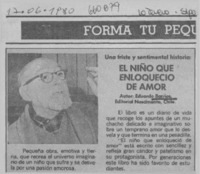 El niño que enloqueció de amor