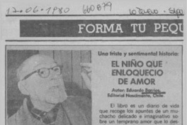 El niño que enloqueció de amor