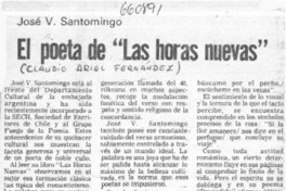El Poeta de "Las horas nuevas"  [artículo] Claudio Ariel Fernández.