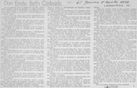 Don Emilio Bello Codesido