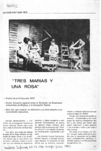 Tres Marías y una Rosa".  [artículo]