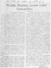 Waldo Bastías, joven valor Sancarlino