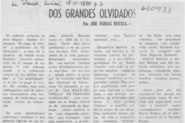 Dos grandes olvidados