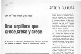 Una Arpillera que crece, crece y crece.