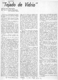 Tejado de vidrio"  [artículo] Fernando Josseau.