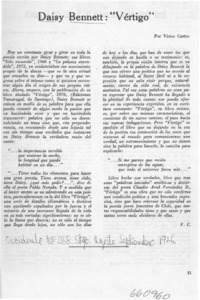 Daisy Bennett "vértigo"