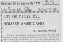 Los orígenes del hombre americano