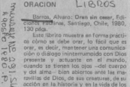 Oración.  [artículo]