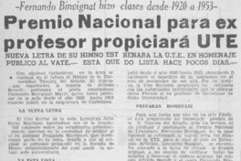 Premio nacional para ex profesor propiciará UTE.