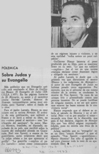 Sobre Judas y su evangelio.  [artículo]