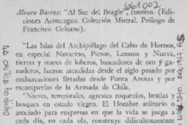 Alvaro Barros, "Al sur del Beagle".  [artículo]