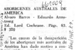 Aborígenes australes de América_: [comentario] [artículo]