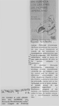 En torno a los orígenes del hombre