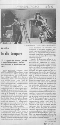 Tejado de vidrio  [artículo] Hans Ehrmann.