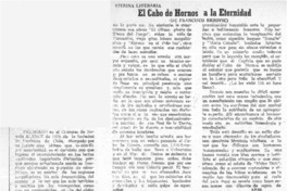 El cabo de hornos a la eternidad  [artículo] Apir.